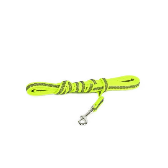 Julius K-9 Color&Gray - póráz (gumis,neon-szürke) kutyák részére (20mm/3m)