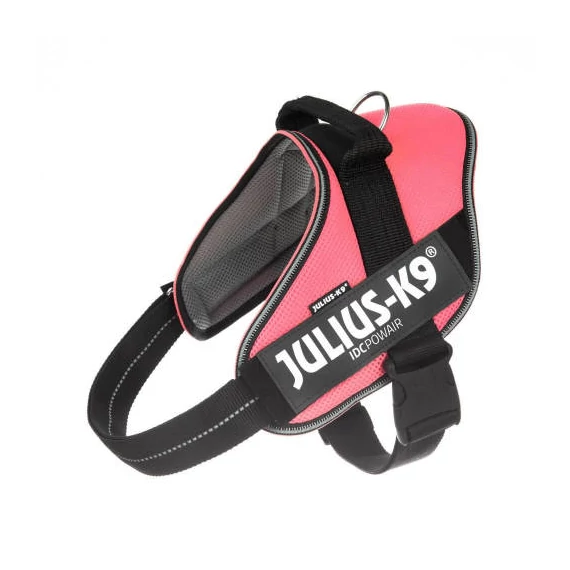 Julius-K9 IDC Powair - hám (pink,felirat) kutyák részére (2XL)