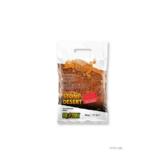 Kifutó termék: Exo-terra Stone Desert Outback Red - homok (sivatagi, vörös) terráriumokba (5kg)