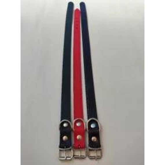 Nyakörv (bőr, varrás nélkül) kutyák részére (barna, fekete vagy piros színben) 3+mm/25mm/50cm