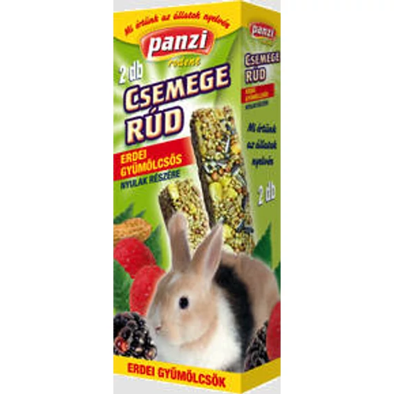 Panzi Csemege Rúd Nyulak részére - gyümölcsökkel (2db)