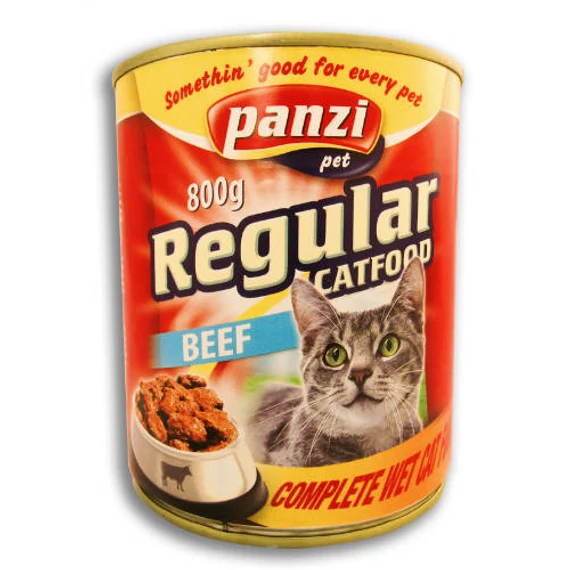 Panzi Regular Adult (marha) konzerv - Felnőtt macskák részére (800g)