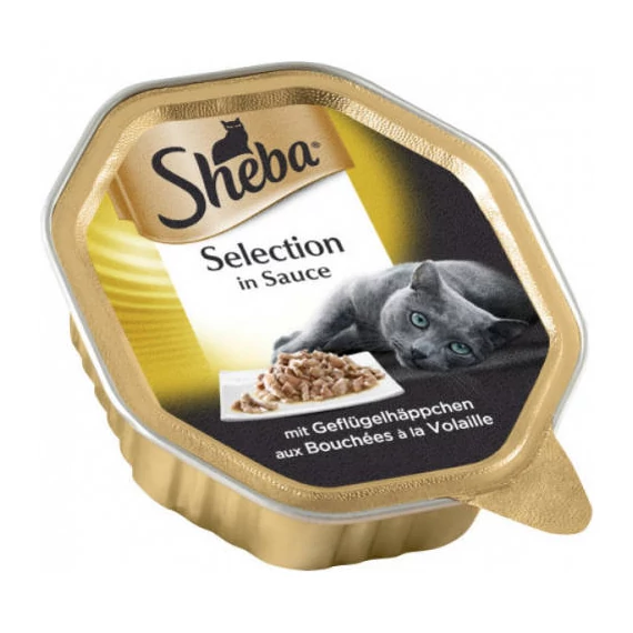Sheba Adult Alutálcás - Szárnyas szószban (85g)