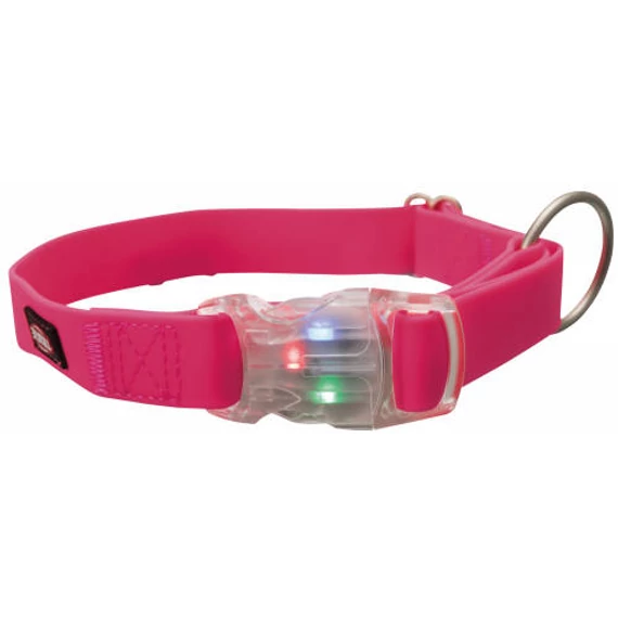 trixie 13319 flash nyakörv M-L: 40-65cm/25mm, neon pink