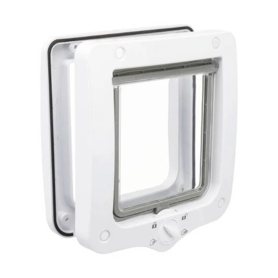 Trixie 4-Way Flap Door - kutya és macskaajtó (fehér) 20x22cm
