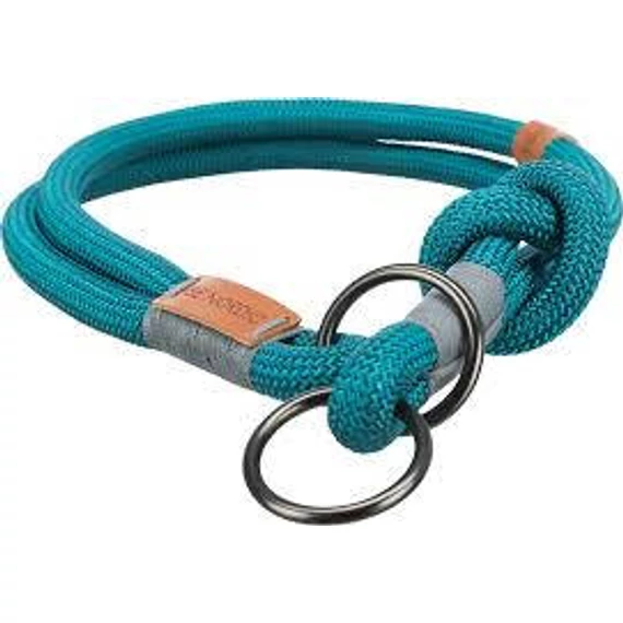 Trixie Be Nordic Collar - nyakörv fonott kötélből (petrolkék/szürke) XS-S (30cm/Ø6mm)