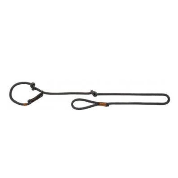 Trixie Be Nordic Leash - állítható, retriver póráz fonott kötélből (szürke/barna) L-XL (1.7m/Ø13mm)