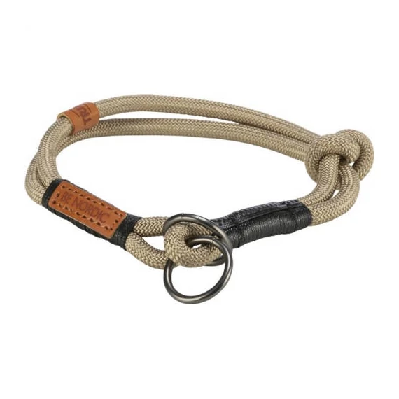 Trixie BE NORDIC semi-choke Collar - félfolytó nyakörv (homok,fekete) kutyák részére (S-M) 40cm/Ø8mm