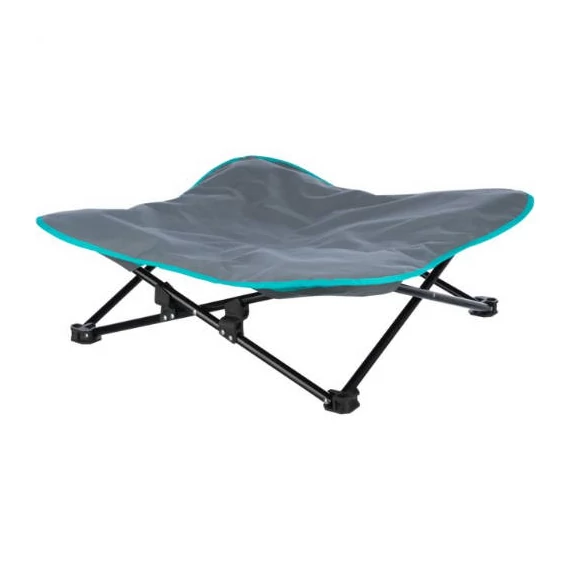 Trixie Camping bed for dog - kemping ágy (szürke/petrolkék) kutyák részére (69x20x69cm) max:15kg