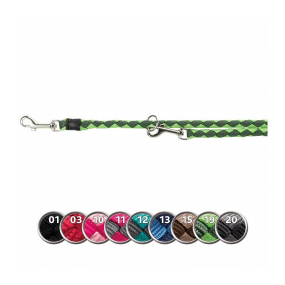 Trixie Cavo állítható póráz - fekete (L-XL) 2m/Ø18mm
