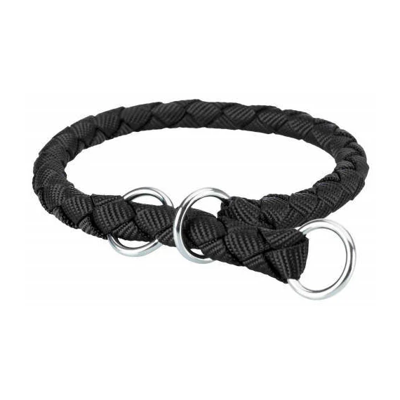 Trixie Cavo félfojtó nyakörv - fekete (M-L) 43-51cm/Ø18mm
