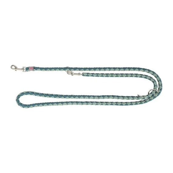 Trixie Cavo Leash - kiképzőpóráz fonott kötélből (benzin/zsálya) S-M (2m/Ø12mm)