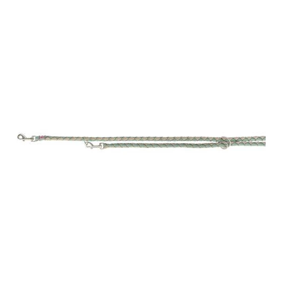 Trixie Cavo Leash - kiképzőpóráz fonott kötélből (zsálya/homok) S-M (2m/Ø12mm)