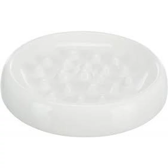 Trixie Ceramic Bowl - kerámia, evéslassító tál (fehér) macskák részére (0,25l /Ø18cm)