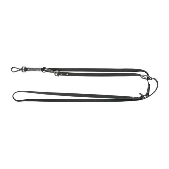Trixie CityStyle Adjustable Lead (L-XL) - állítható póráz (PVC bevonattal/fekete) kutyák részére (2m/20mm)
