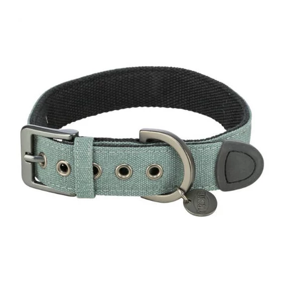 Trixie Citystyle- nyakörv,extra széles, pamutból (zsálya) kutyák részére (L-XL:50-57cm/35mm)