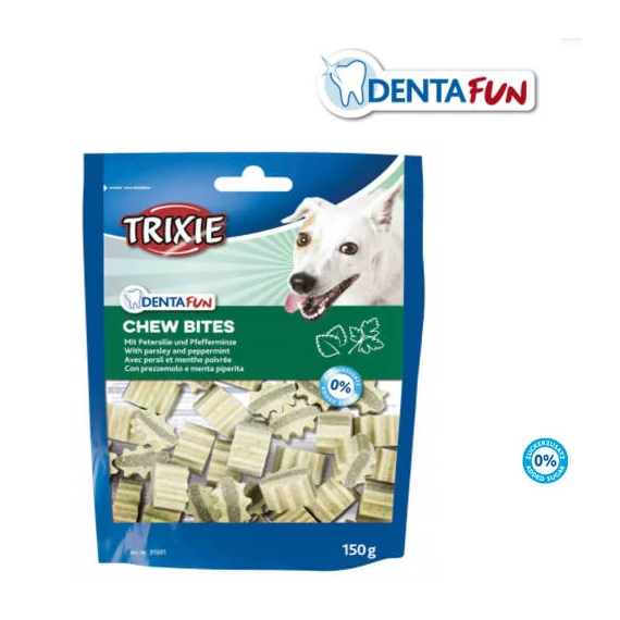 Trixie Denta Fun Chew Bites - jutalomfalat (petrezselyem,borsmentával) kutyák rlészére (150g)