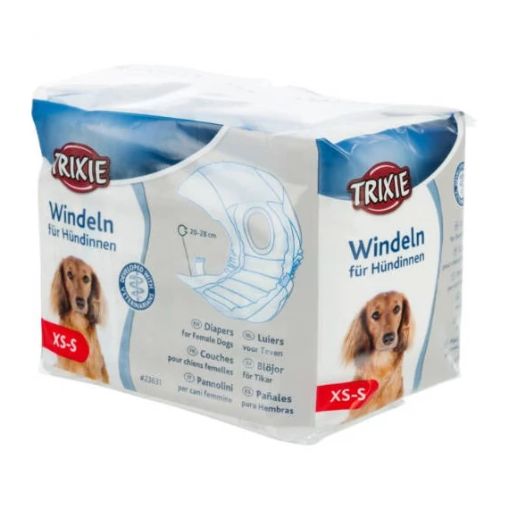 Trixie Diapers for Female Dogs - pelenka nőstény kutyák részére  (XS-S/12db)