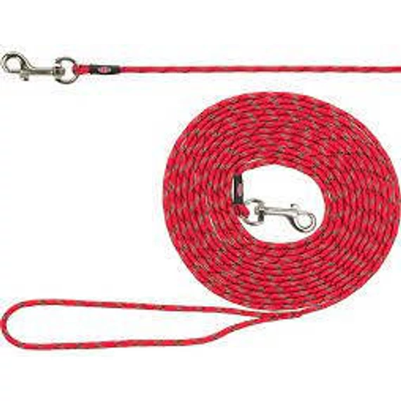 Trixie Junior Puppy Tracking Leash, round - kerek, nyomkövető póráz (piros) kölyök kutyák részére (XXS-XS) 4m/Ø4mm