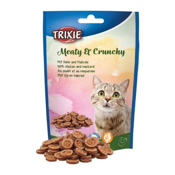 Trixie Meaty & Crunchy with chicken & mackerel - jutalomfalat (csirke,makréla) macskák részére (50g)