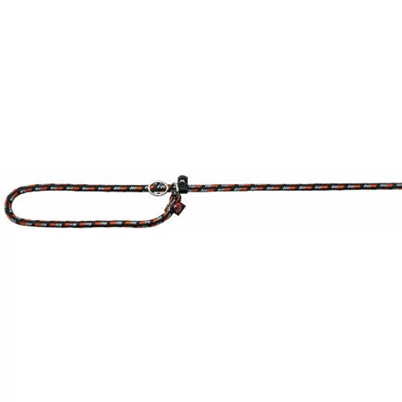 Trixie Mountain Rope Retriever Leash - állítható retriver póráz fonott kötélből (fekete,narancs) 1,7m/Ø0,8mm