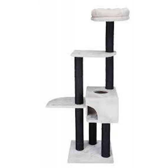 Trixie Nita Scratching Post - macskabútor (fekete,világos szürke) 54x44/147cm