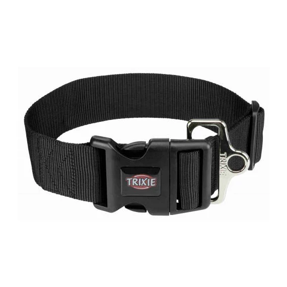 Trixie Premium nyakörv - fekete (M-L) 40-65cm/20mm