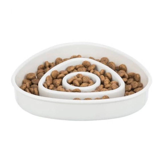 Trixie Slow Feeding Plastic Bowl - evést lassító tál (vegyes színekben) macskák részére (0,35l/Ø15cm)