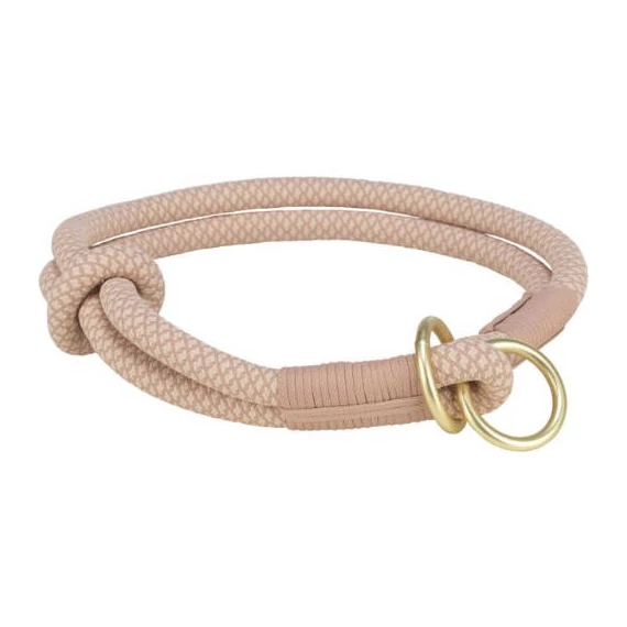 Trixie soft rope semi-choke - félfojtó nyakörv (rózsaszín/világosrózsaszín) kutyák részére (XS-S:30cm/Ø6mm)