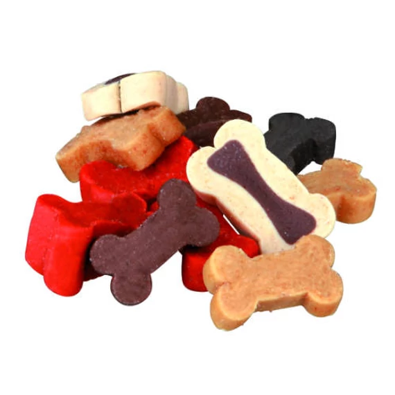 Trixie Soft Snack Bony Mix - jutalomfalat (marha,bárány,lazac,csirke) kutyák részére (500g)