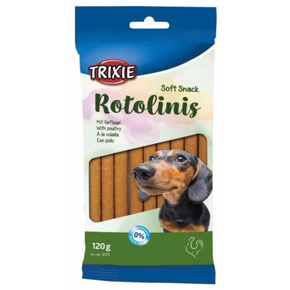 Trixie Soft Snack Rotolinis - jutalomfalat (szárnyas) kutyák részére (12cm/120g)