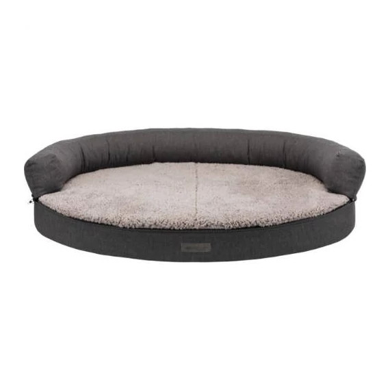 Trixie Vital Sofa Bendson - ovális fekhely (sötét és világosszürke) kutyák részére (75x60cm)