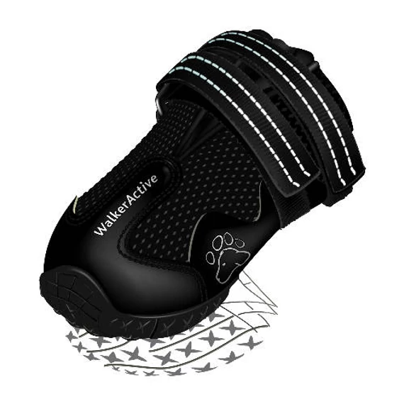 Trixie Walker Active Protective Boots - csízma (fekete) kutyák részére (L)
