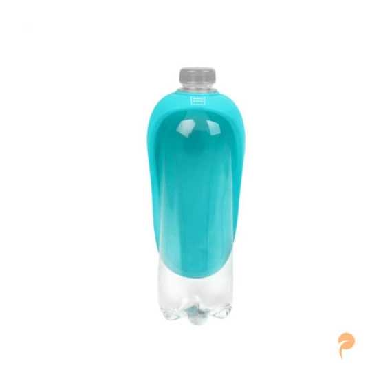 WAUDOG Silicone Bottle cup pet drinker - itató tál PET palackra (kék) kutyák részére (16,5x9cm)