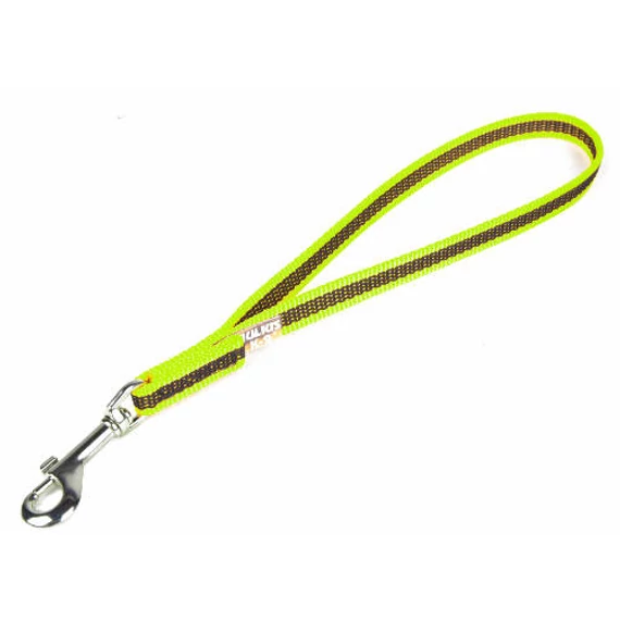 B:JK9 Color & Gray - Gumis póráz neon-szürke 14 mm/ 45cm fogóval