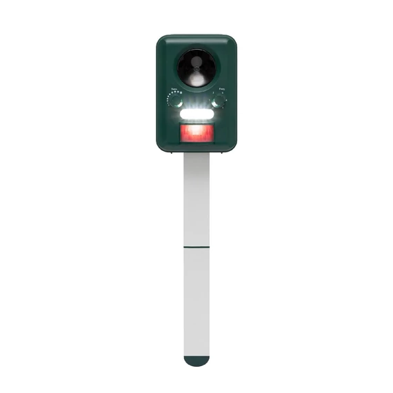 Home AR02 állatriasztó karó, napelemes, 13.5 - 23.5 kHz, PIR mozgásérzékelő 5 - 8 m távolság, USB töltőkábel