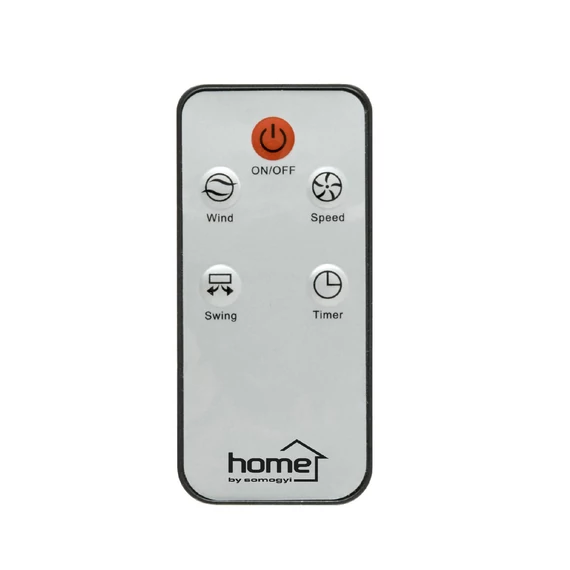 Home TWFR 120 oszlopventilátor, 50 W, 120 cm, 3 fokozat, 75°-os oszcillálás, távirányító, világító kijelző, fehér