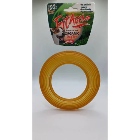 Fitactive natúr gumijáték Rugby  Dumbell L - játék kutyák részére