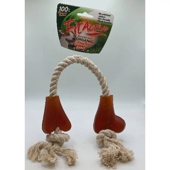 Fitactive natúr gumijáték  Two Large Bone Ends - játék kutyák részére
