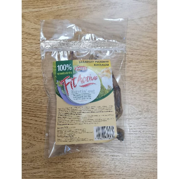 FitActive snack - jutalomfalat (szárított kacsaláb) kutyák részére (100g)