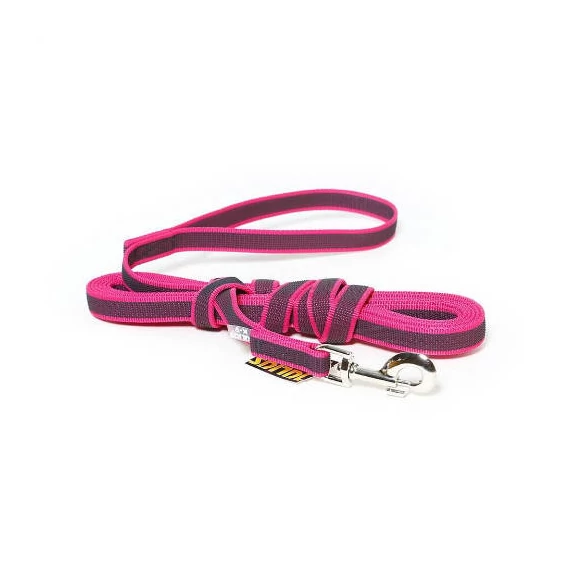 Julius K-9 Color&Gray póráz (gumis, pink-szürke) kutyák részére (20mm/5m)
