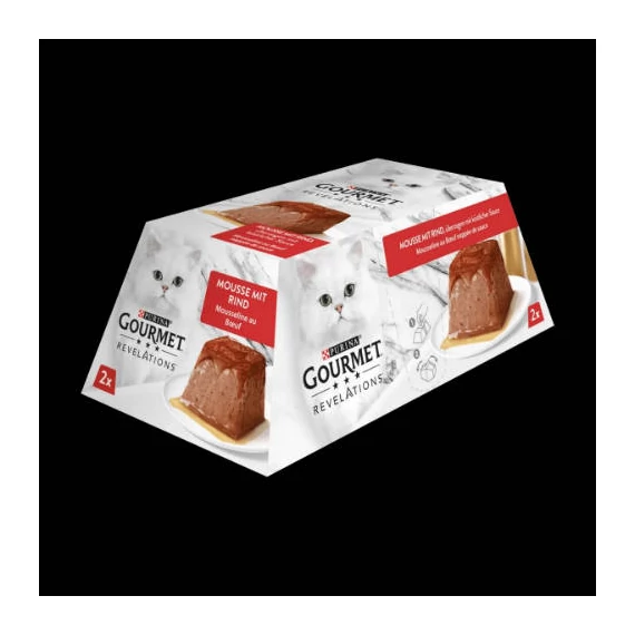Purina Gourmet REVELATIONS pástétom marhával és zamatos szósszal 2x57g