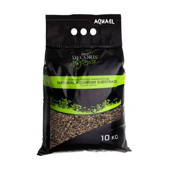 AquaEl 10kg Natural Aquarium Substrate - akvárium dekorkavics (multicolor) 3-5mm (10kg)