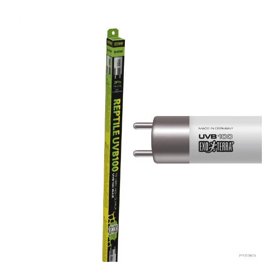 Exo-Terra Reptile UVB100 linear 54W-T5 fénycső (trópusi terráriumok részére), 115cm