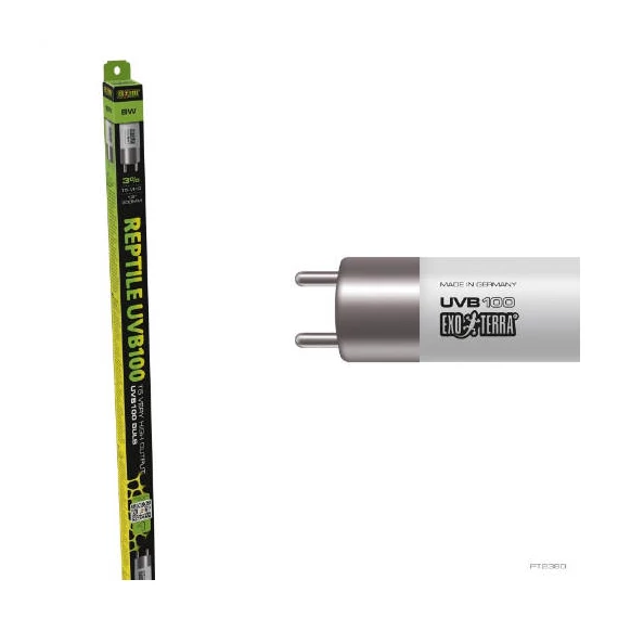 Exo-Terra Reptile UVB100 linear 8W-T5 fénycső (trópusi terráriumok részére), 30cm