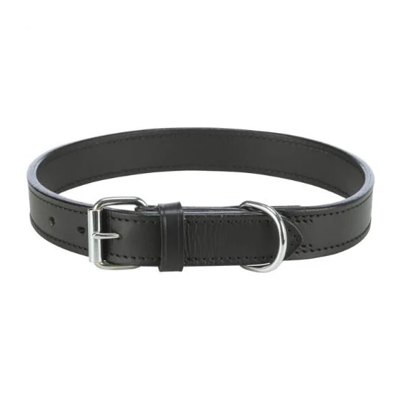 KT25.Trixie Active Collar - bőr nyakörv (fekete) kutyák részére (XL)47-54cm/25mm(KIZÁRÓLAG RENDELÉSRE!)