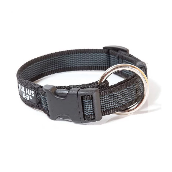 Julius K-9 Color&Gray nyakörv (25mm/39-65cm) fekete-szürke