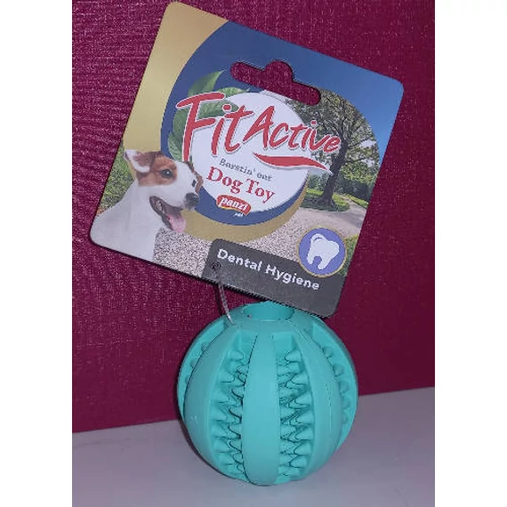 FitActive Denta Fun Ball - játék kutyák részére (fogtisztítós, mentolos labda, Ø6cm)