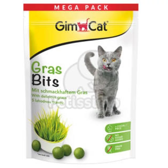 GimCat Grass Bits - jutalomfalat (zöldfű) felnőtt macskák részére (425g)