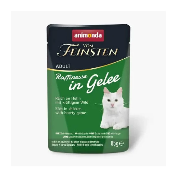 Animonda Vom Feinsten Adult (Raffinesse in Jelly) alutasakos csirke+vad - Felnőtt macskák részére (85g)